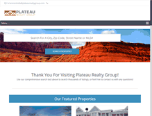 Tablet Screenshot of plateaurealtygroup.com